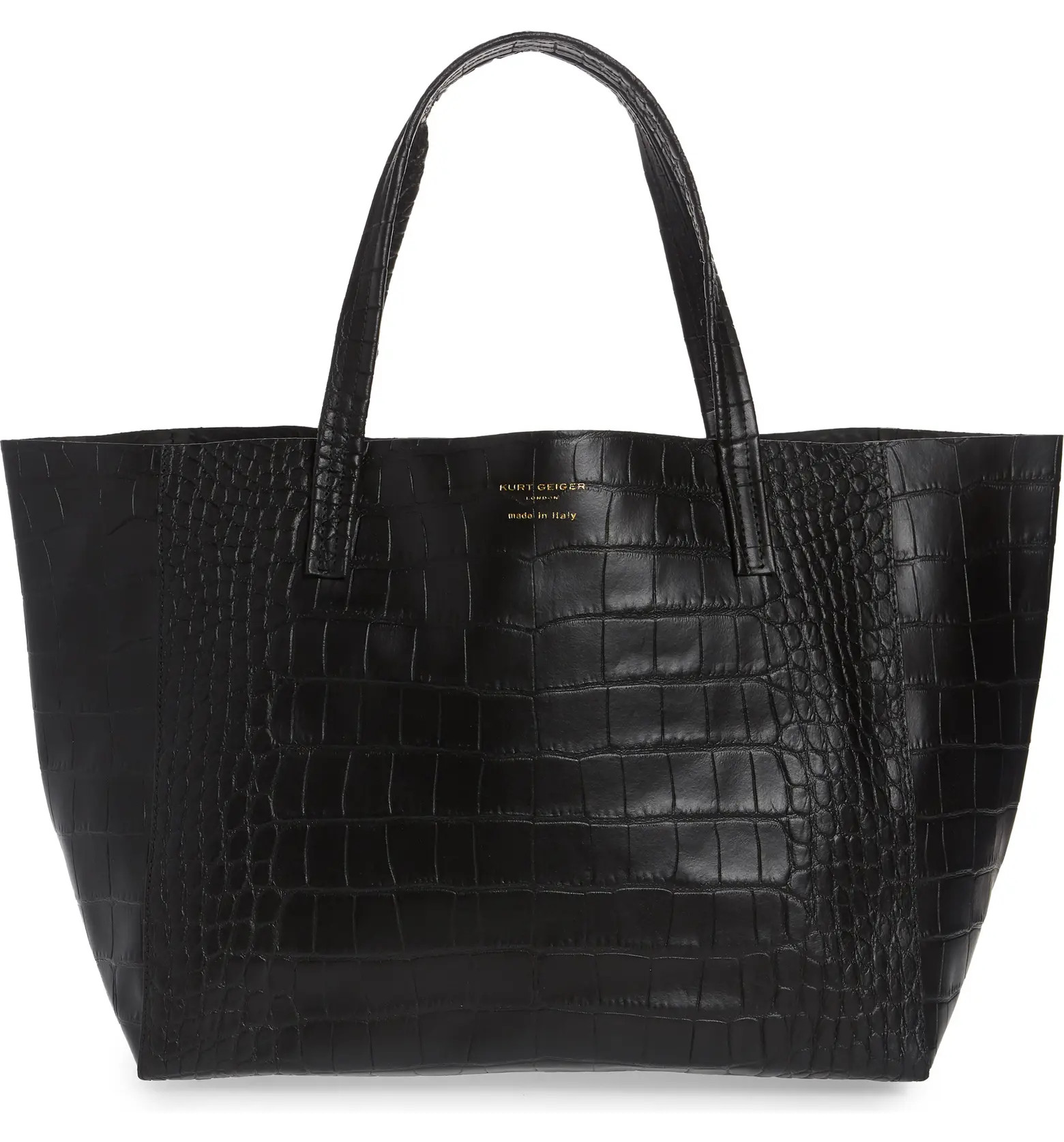 Violet Croc Embossed Leather Tote | Nordstrom