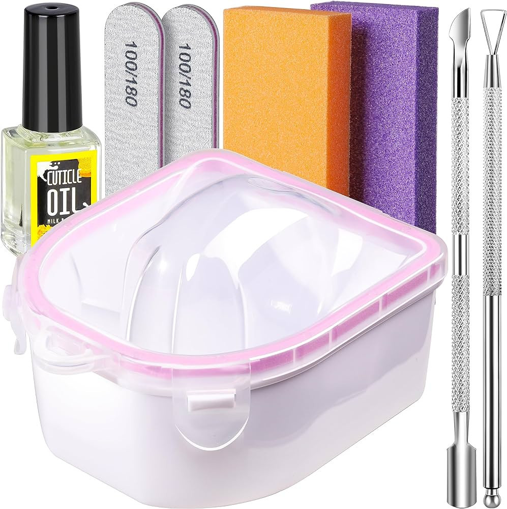 Teenitor Nail Soaking Bowl, Soak Off Gel Polish Dip Powder Remover, Manicure Bowl for Hand, Cutic... | Amazon (US)