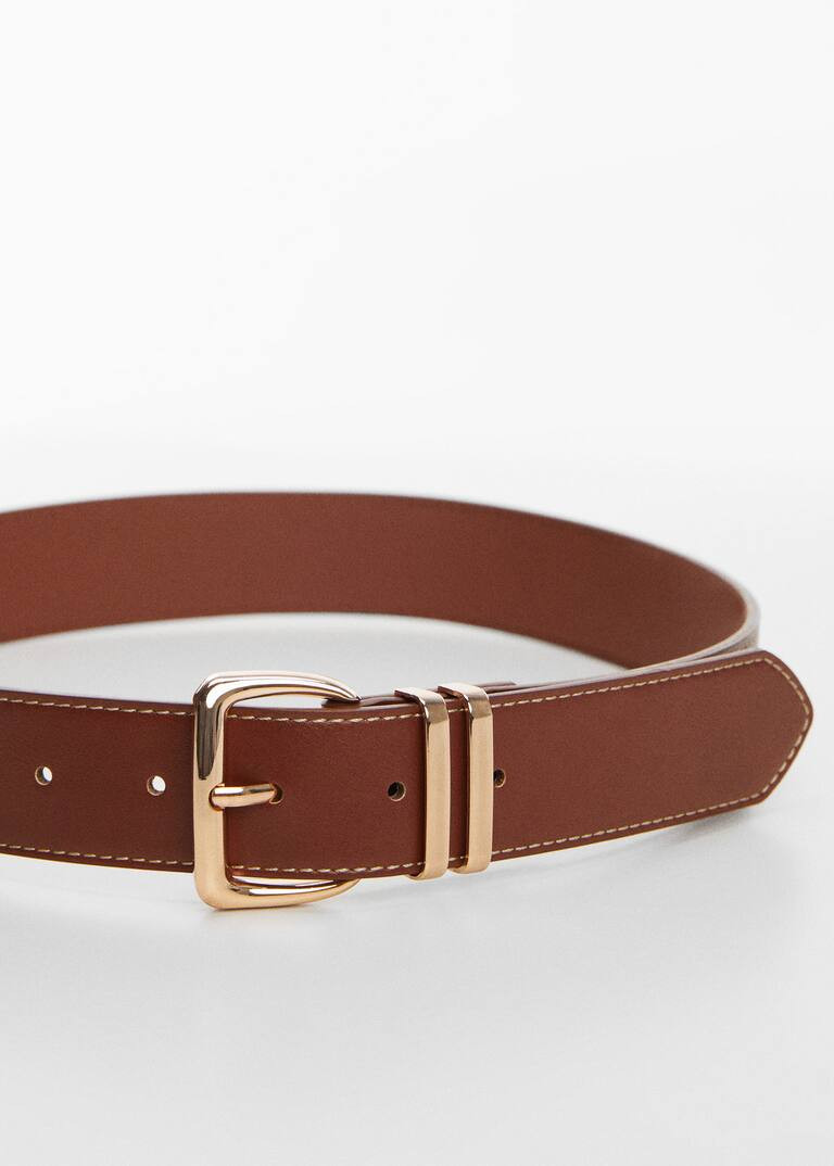 Square buckle belt -  Woman | Mango Canada | Mango Canada
