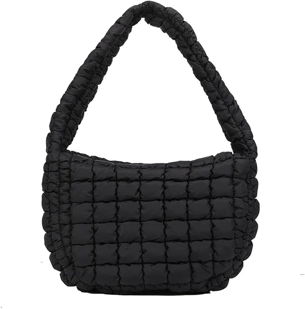 Gkidrpos Women's Quilted Handbag Nylon Puffer Shoulder Bag Soft Puffy Tote Bag Lightweight Padding U | Amazon (US)