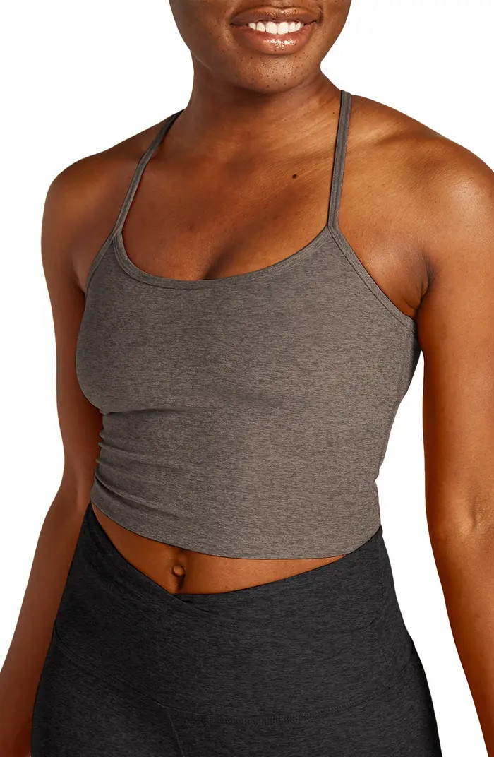 Space Dye Slim Racerback Crop Tank | Nordstrom