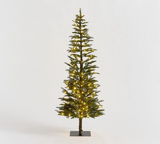 Lit Faux Pine Trees | Pottery Barn (US)
