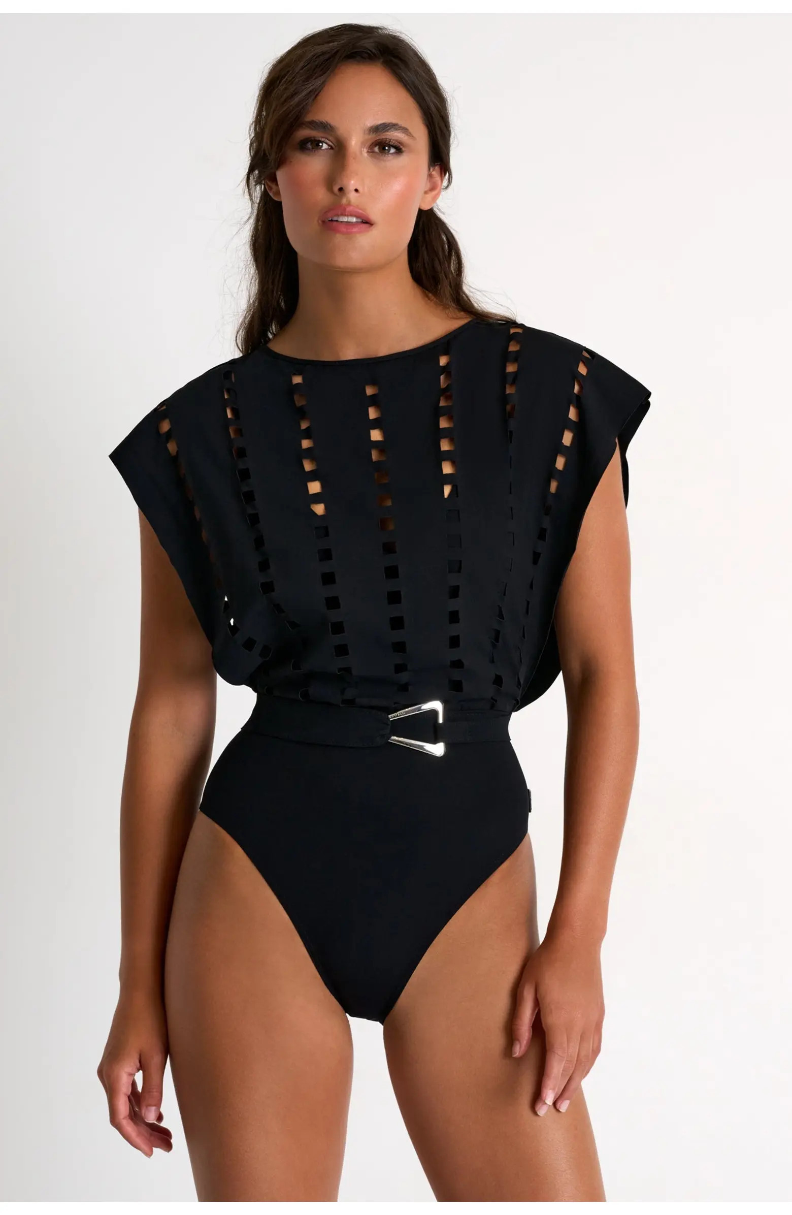 SHAN Elegant One-Piece Swimsuit With Mosaic Cutouts | Nordstrom | Nordstrom