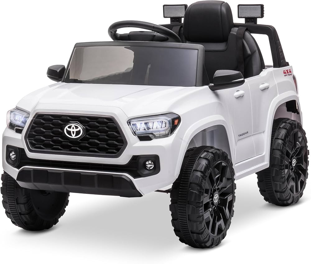 Kidzone 12V Ride on Truck, Battery Powered Licensed Toyota Tacoma Electric Car for Kids, Electric... | Amazon (US)