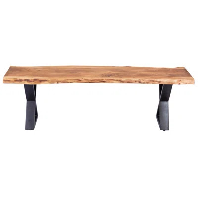 Cadarrah Wood Bench Foundry Select | Wayfair North America