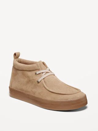 High-Top Faux-Suede Elastic-Lace Sneakers for Boys | Old Navy (US)