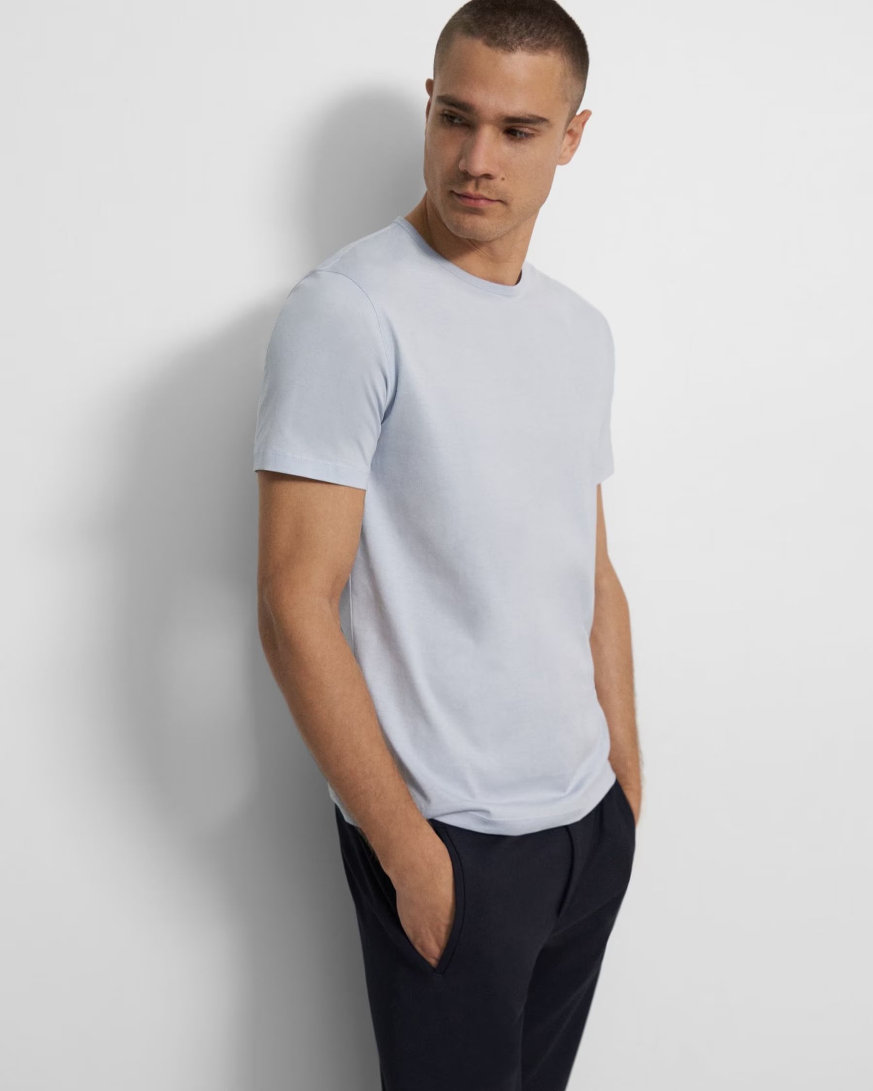 Precise Tee in Luxe Cotton Jersey | Theory