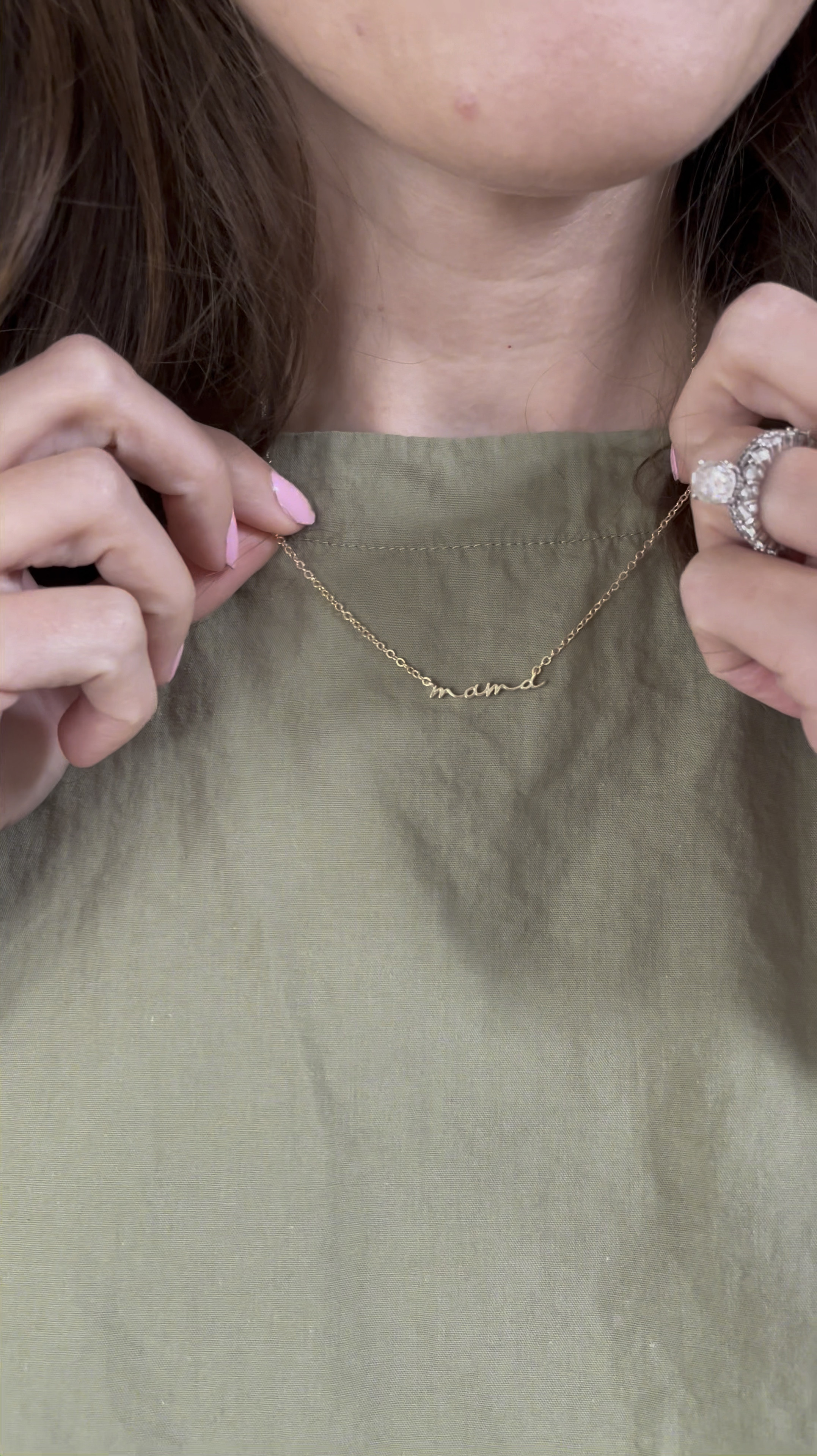 This mama necklace is so dainty. Percy to wear every day. 

#LTKFindsUnder50 #LTKFamily