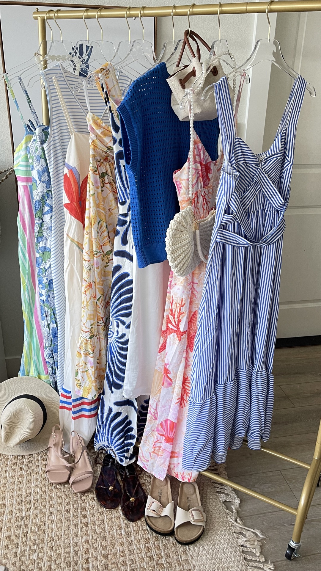 Summer dresses and beach vacation travel outfits!  Many of the dresses have pockets and are so flowy and comfortable. I also included some versatile sandals, fun summer handbags, and accessories. This necklace goes with nearly everything.😄

#LTKSeasonal #LTKTravel #LTKOver40