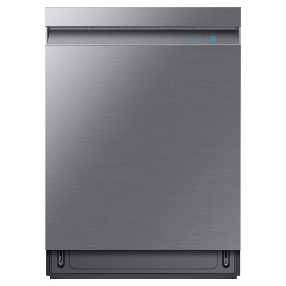 24 in. Top Control Tall Tub Linear Wash Dishwasher in Fingerprint Resistant Stainless, 3rd Rack, ... | The Home Depot