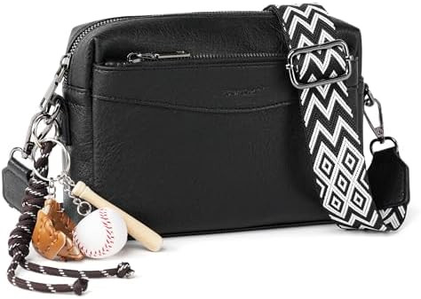 TANTOMI Small Crossbody Bags for Women, Triple Zip Crossbody Purse Cell Phone Shoulder Bag Handba... | Amazon (US)