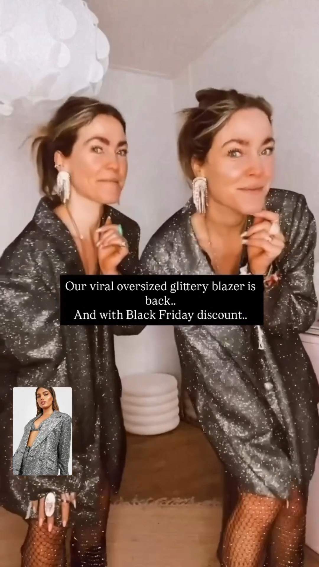 Oversized glittery blazers back on stock!!

#LTKHoliday #LTKFindsUnder50 #LTKCyberWeek