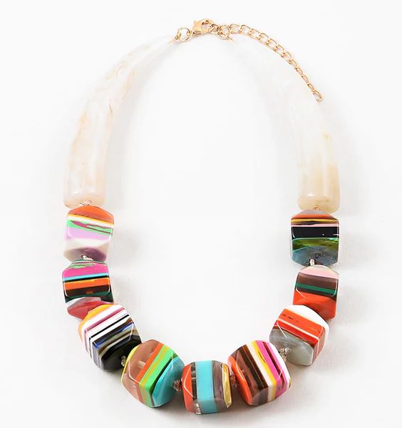Poppy Resin Colorful Necklace | Erin McDermott Jewelry