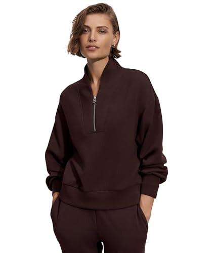 Varley Womens Davidson Sweat Coffee Bean Medium | Amazon (US)