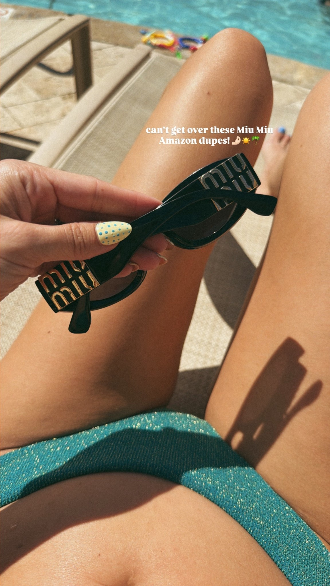 The cutest designer dupes from Amazon! These sunglasses are so cute and go with everything! 

#LTKTravel #LTKSwim #LTKSaleAlert