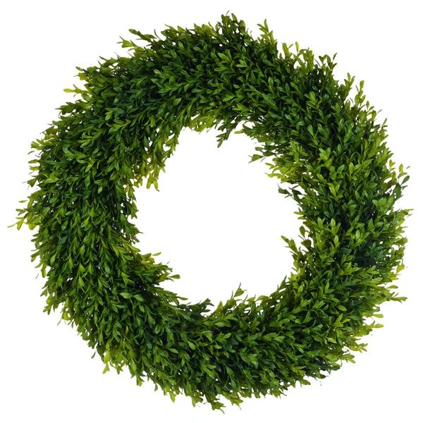 Round Boxwood Wreath 24" | Fig and Dove