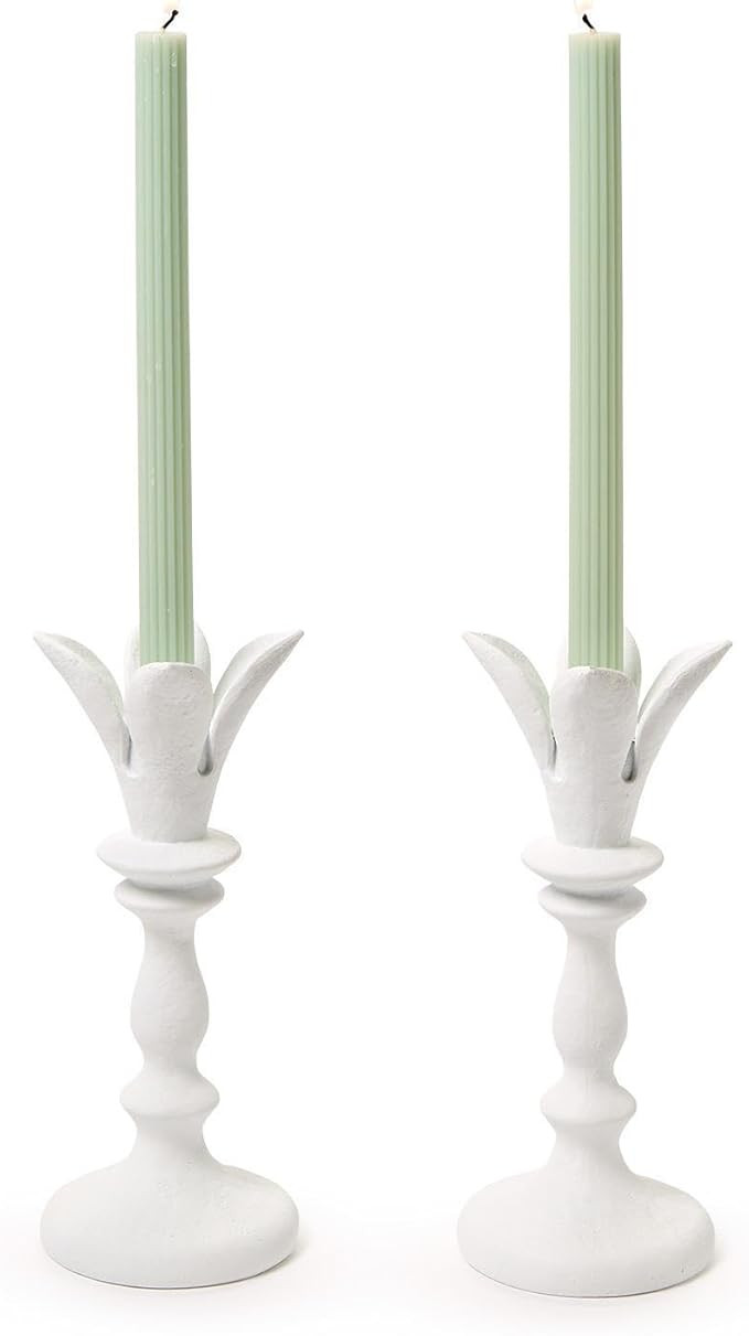 Two's Company Candlestick Holder, 9.5-Inch, Resin, Set of 2 | Amazon (US)