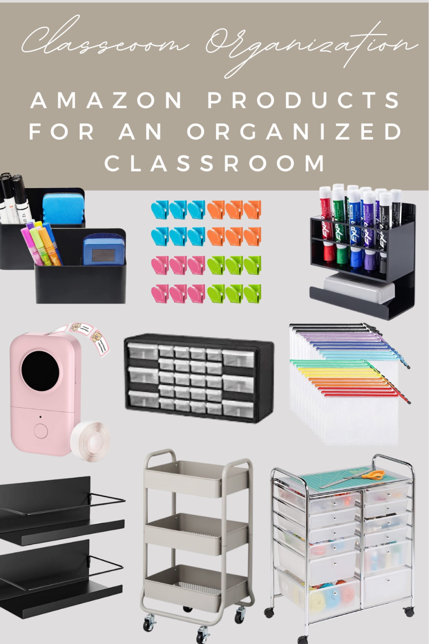 Classroom organization must haves. Amazon products for an organized classroom. Organized teacher ideas. #teacher #organizedteacher #organizedclassroom #classroomideas #classroom #teachermusthaves #teachertips

#LTKunder100 #LTKCyberweek #LTKGiftGuide