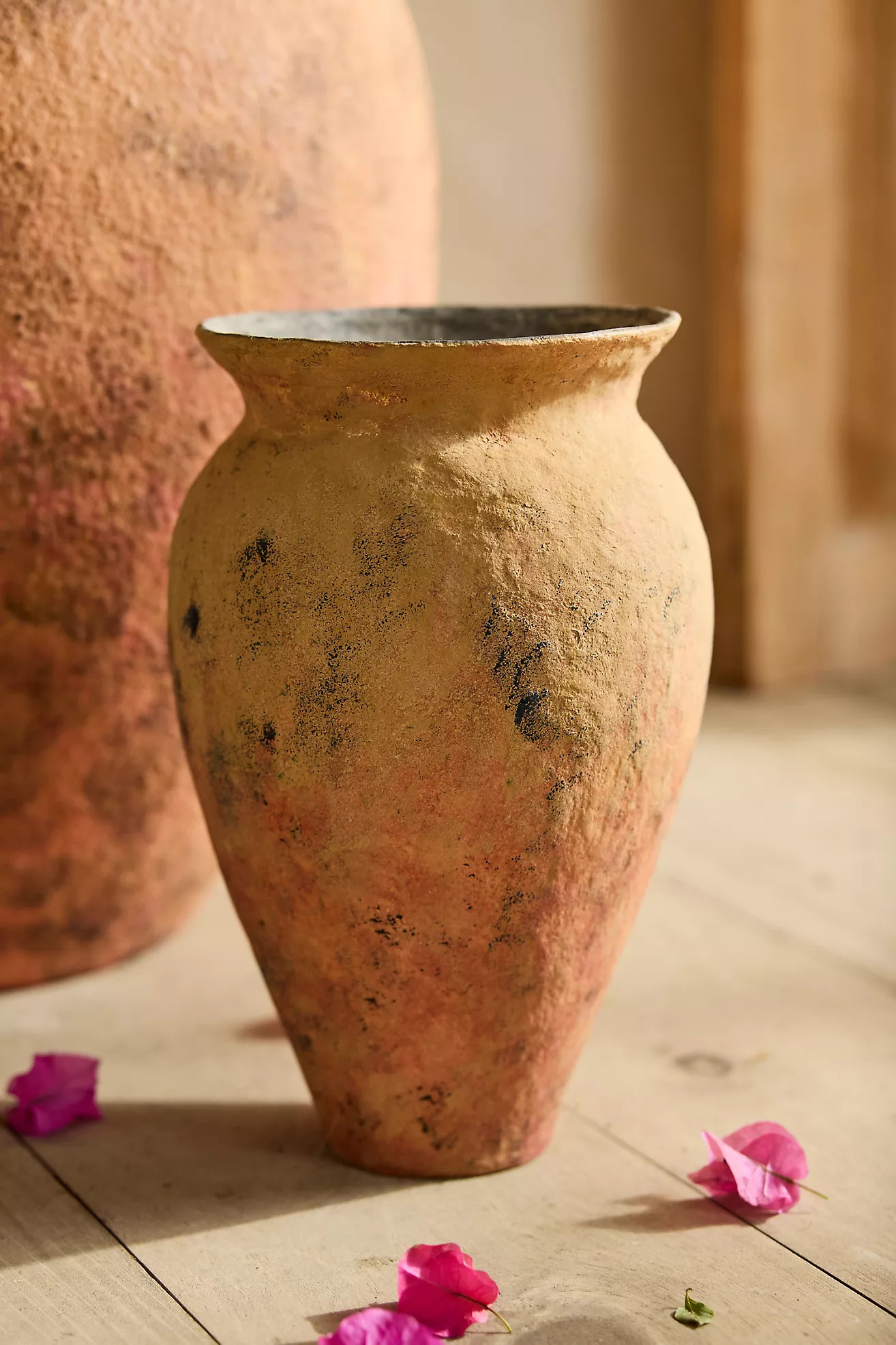 Rust Cotton Mache Vase | Anthropologie (US)