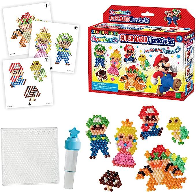 Aquabeads Super Mario™ Character Set, Kids Crafts and Activities, Complete Bead Art Kit for Age... | Amazon (US)