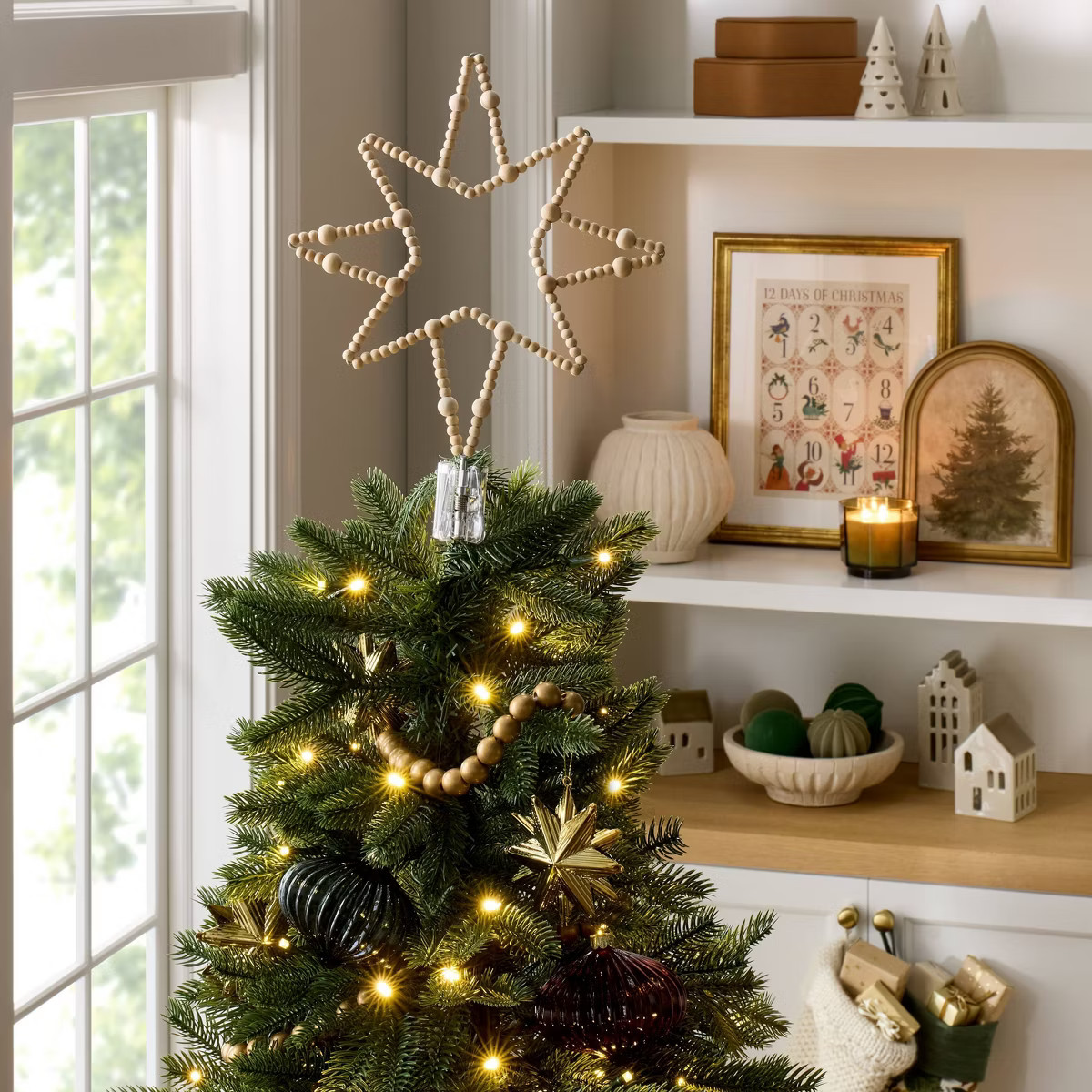 Wood Bead Christmas Tree Topper - Threshold™ designed with Studio McGee | Target