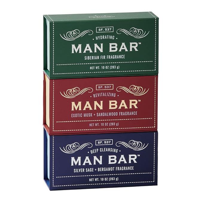 San Francisco Soap Co Man Bar 3-Piece Gift Set | Amazon (US)