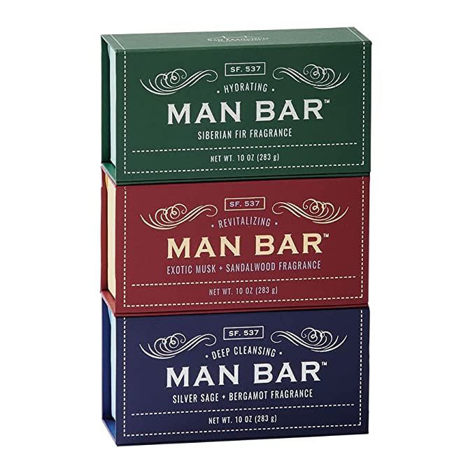 San Francisco Soap Co Man Bar 3-Piece Gift Set | Amazon (US)