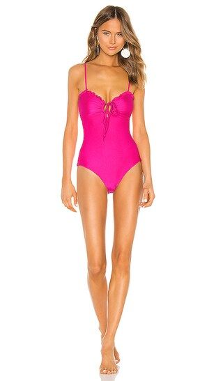 Shimmy One Piece in Magenta | Revolve Clothing (Global)