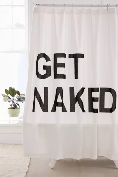 Get Naked Shower Curtain | Urban Outfitters (US and RoW)