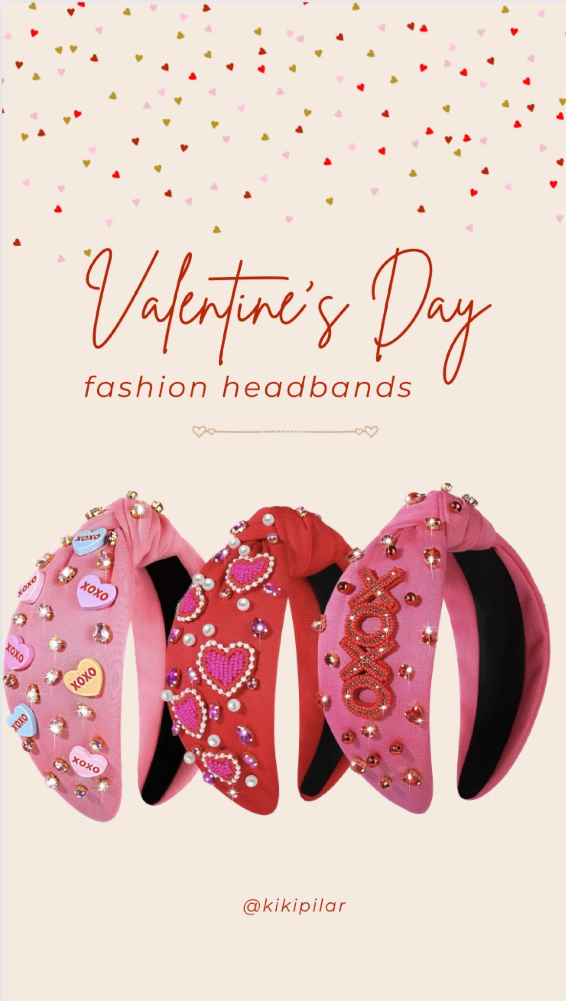 Valentine’s Day
Hair accessories 
Heart accessories 
Valentine’s Day for women
Velvet hair band
Beaded headband
Velvet headband
Pink hair accessories 
Pink headband 
Galentine’s day
Xoxo 
Candy hearts

#LTKStyleTip #LTKParties #LTKSeasonal