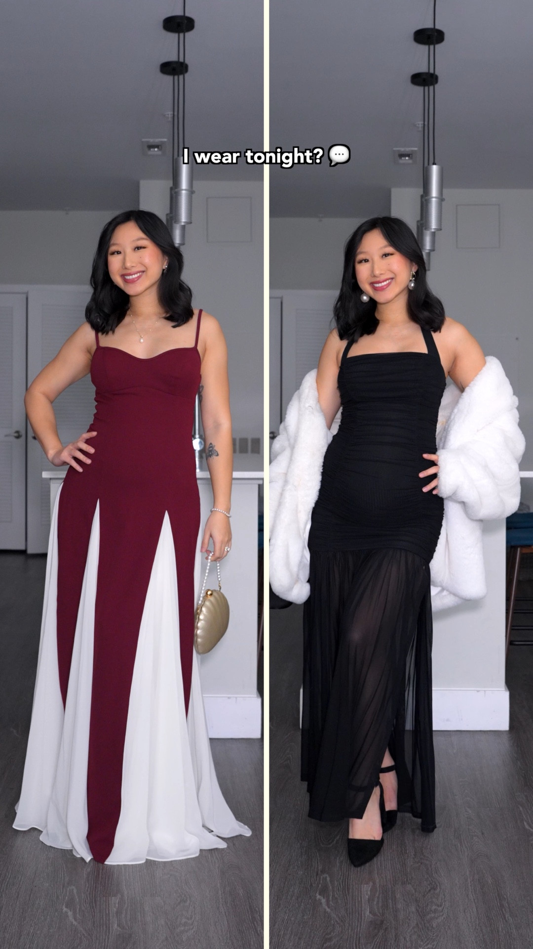 Red Dress: Azazie “Jessenia” Dress, size 4 (can’t link)
Black Dress: sold out, linking similar

Outfit idea, how to style, date night outfit, girls night out, Valentine’s Day, bump style, pregnant fashion 

#LTKValentine #LTKBump #LTKootd