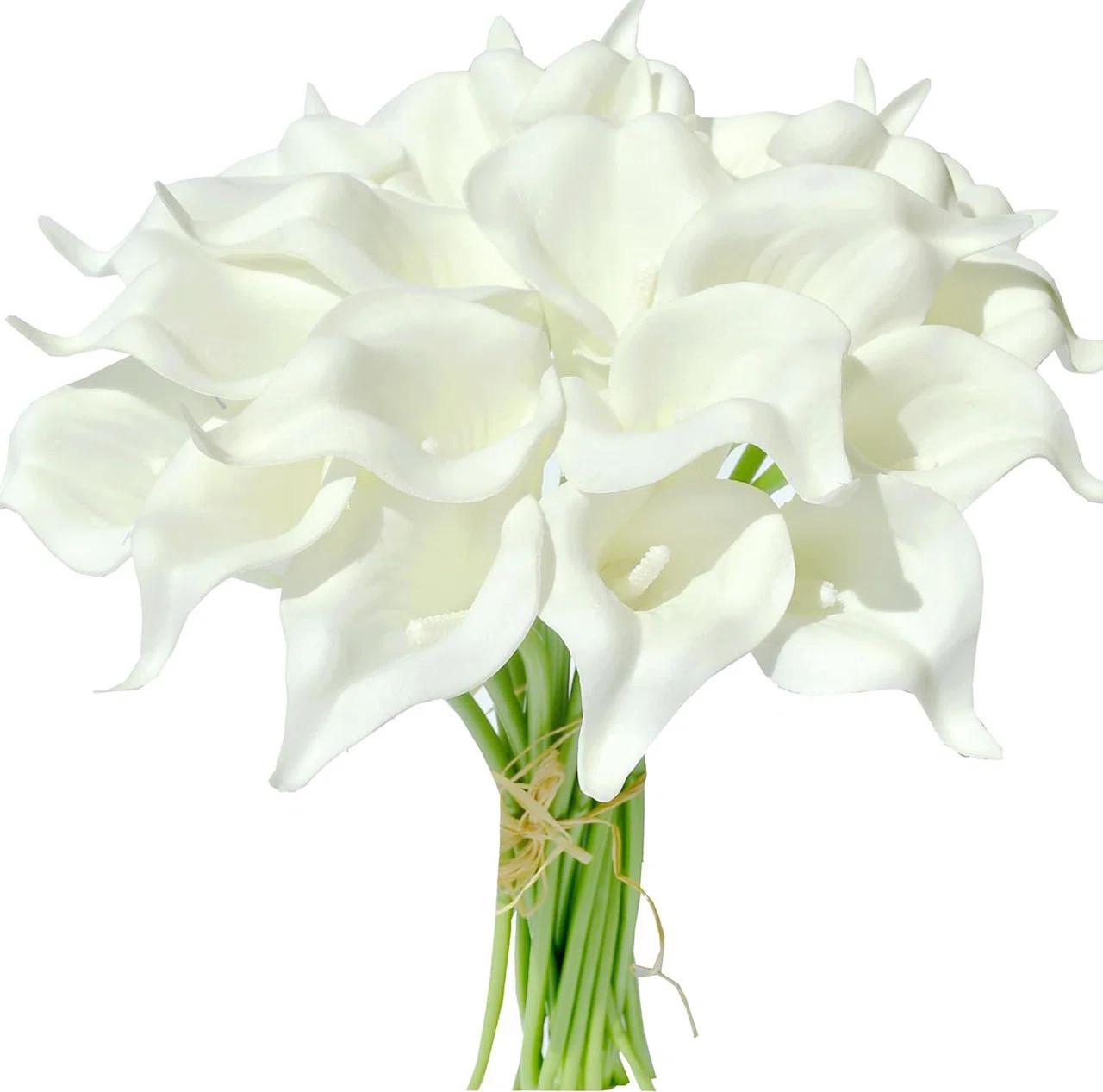 20pcs Artificial Real Touch Calla Lily Flower Arrangement | Wayfair North America