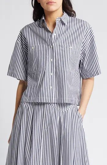 The Atlas Stripe Cotton Button-Up Shirt | Nordstrom