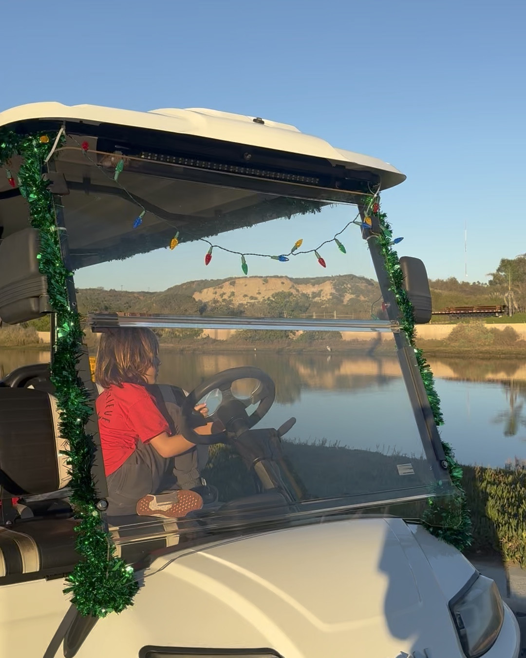 Looking at Christmas Lights with Hot Cocoa in a Decorated Holiday Golf Cart is by far an experience our Family will always keep close to our hearts. Everything I used to decorate came in a super affordable kit along with Solar Vintage Inspired Christmas Lights. I used zip ties to hang everything, it was affordable and easy! I need two packs of the solar lights but these would be so fun on a car, boat, home, our neighbor even hung some on a lifeguard tower at the beach for our neighborhood to enjoy! 

#LTKHoliday #LTKGiftGuide #LTKSeasonal