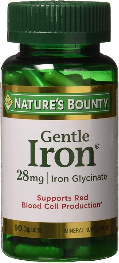 Nature's Bounty Gentle Iron 28 mg 90 Capsules | Amazon (US)