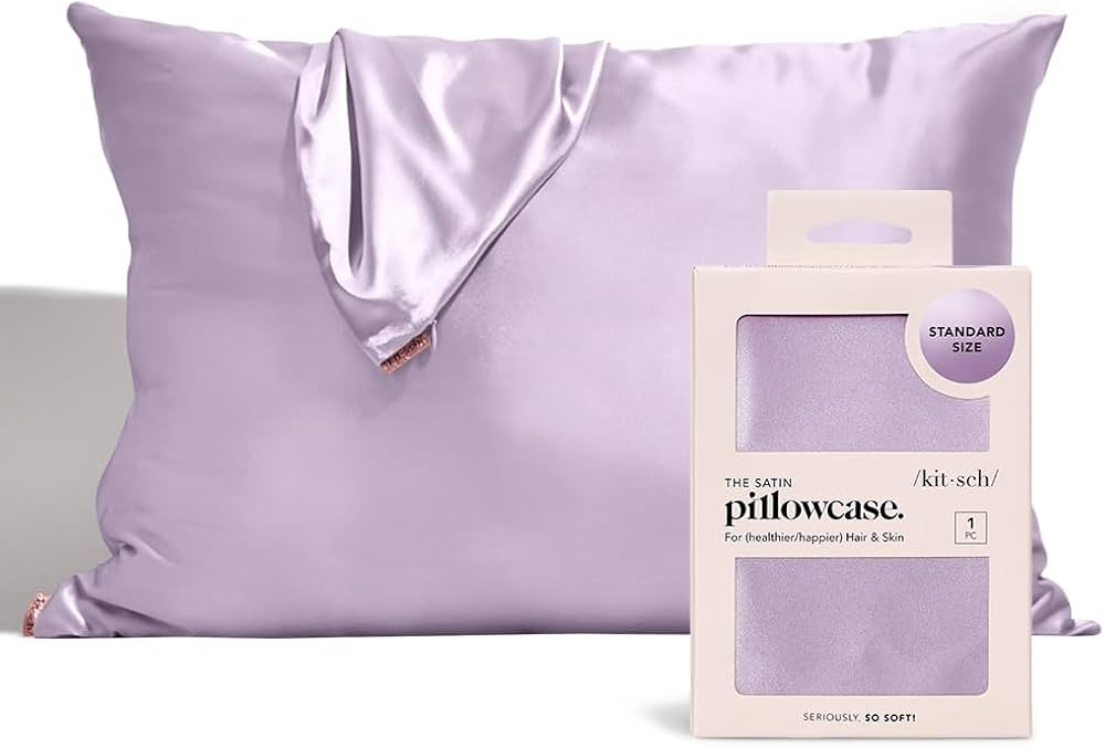 Kitsch Satin Pillowcase for Hair & Skin - Softer Than Silk Pillowcase for Hair and Skin | Cooling... | Amazon (US)