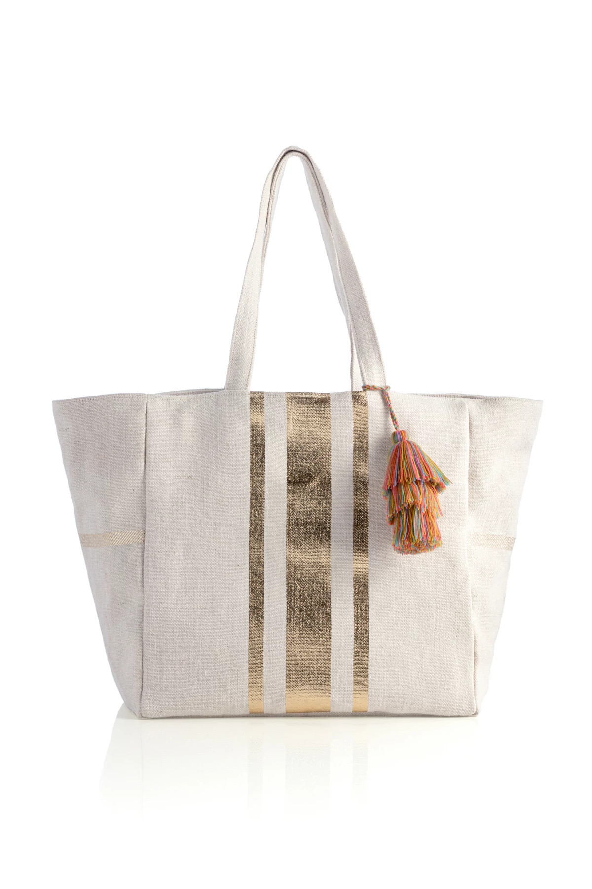 Gold Stripe Malibu Tote | Everything But Water