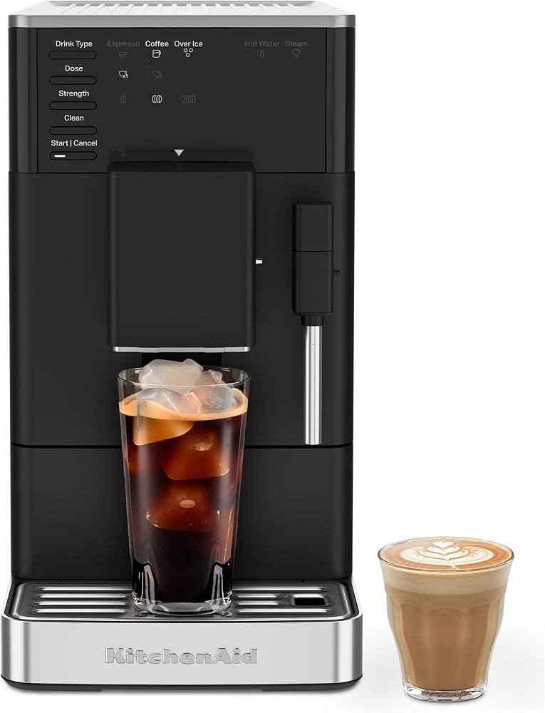 KitchenAid Fully Automatic Espresso Machine KF2 with 6 Hot and Iced Coffee Options | Built-In Gri... | Amazon (US)
