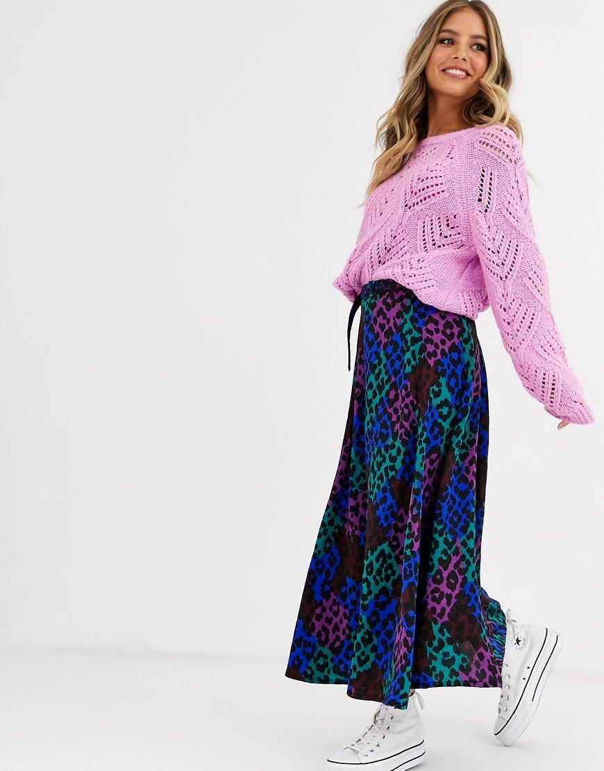 Fabienne Chapot Wonder patchy leopard midi skirt-Multi | ASOS (Global)