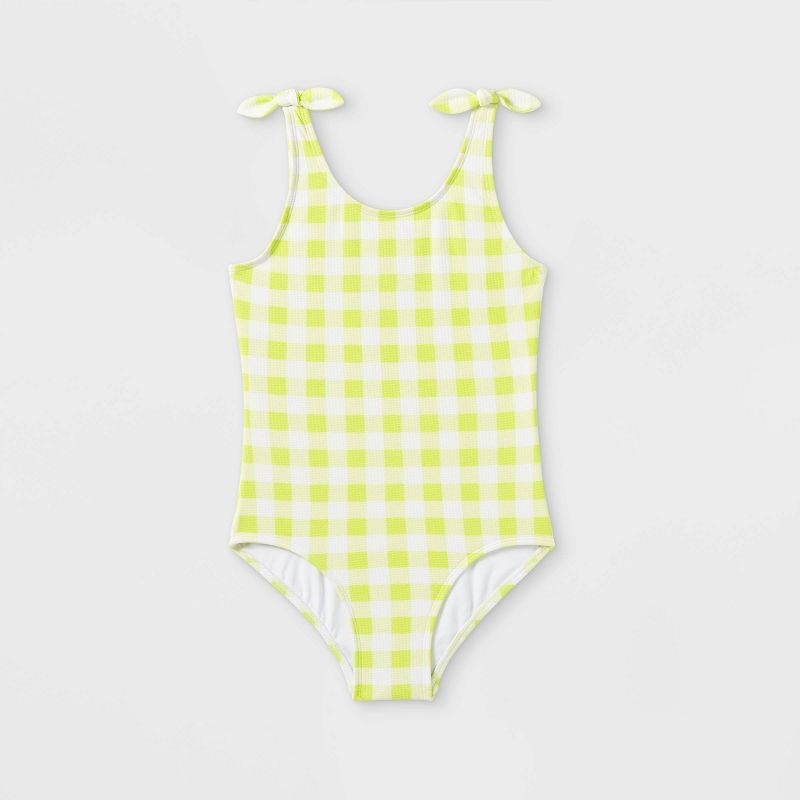 Girls' Gingham One Piece Swimsuit- Cat & Jack™ | Target