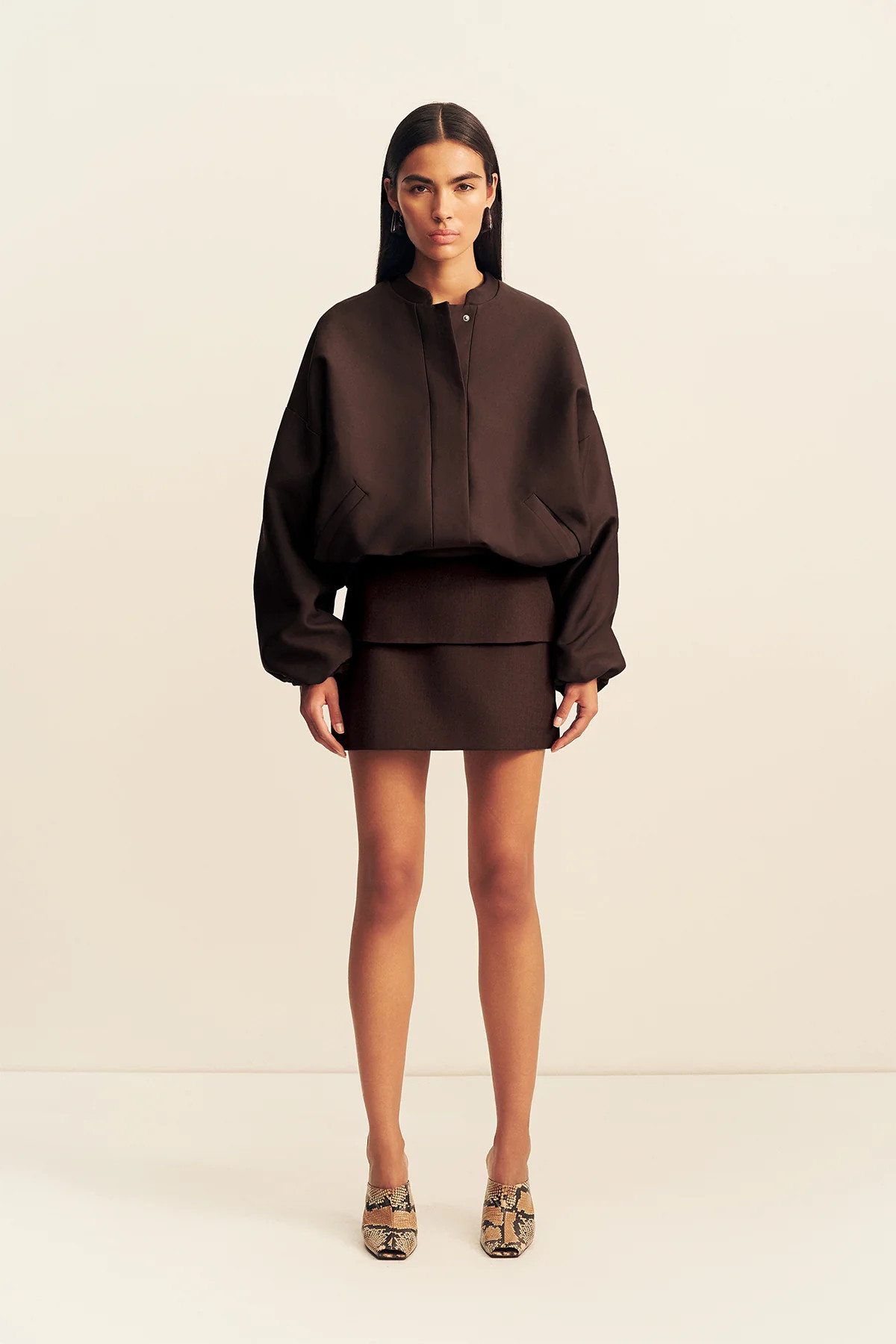 Otis Bomber Jacket | Ristretto | Outerwear | Shona Joy | Shona Joy