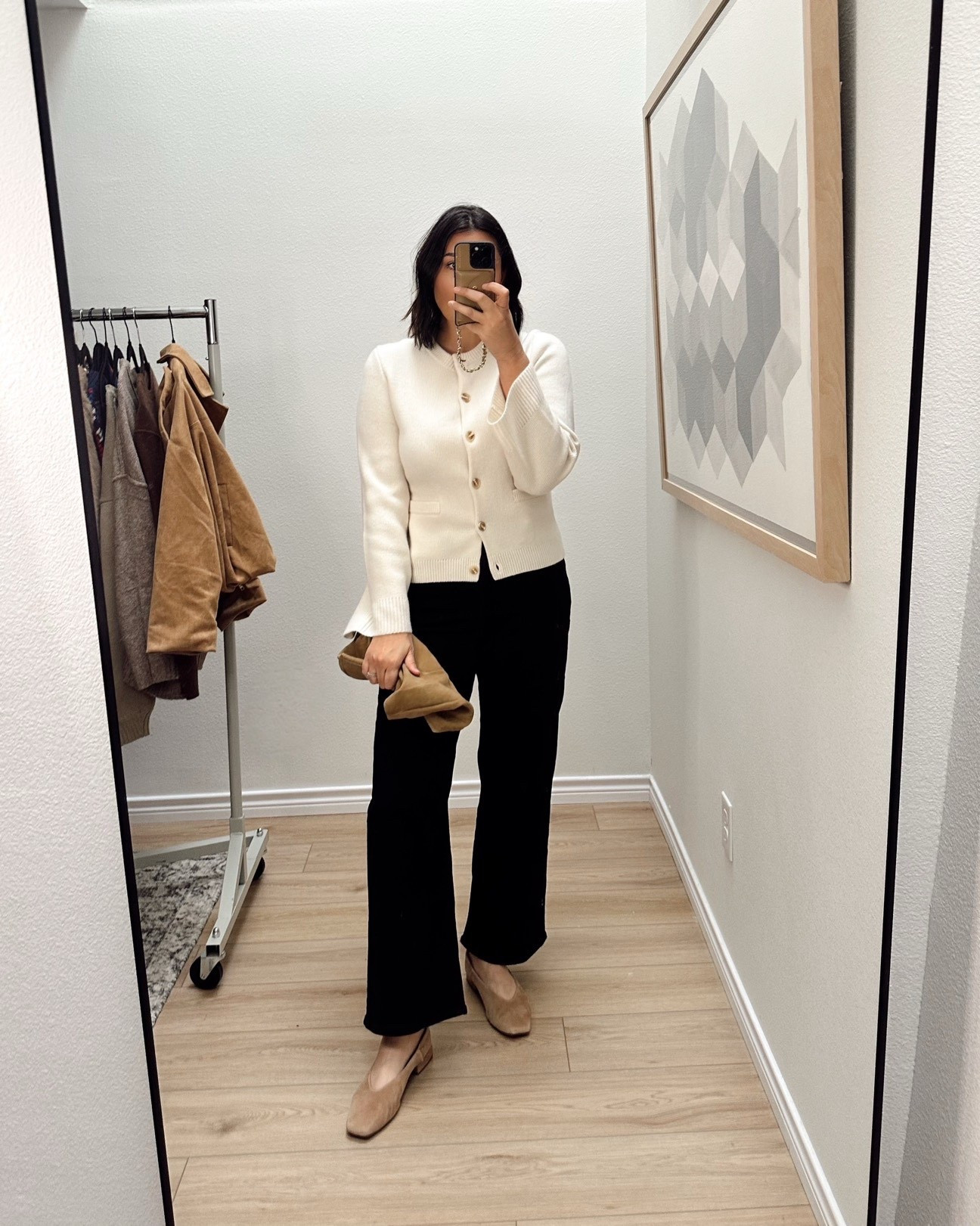 One of my favorite sweaters from Quince. I’m in the medium (could use a large 🫠) if you have a bigger chest, go up a size!
I’m in the 30 of the jeans — the run big! 

#LTKOver40 #LTKHoliday