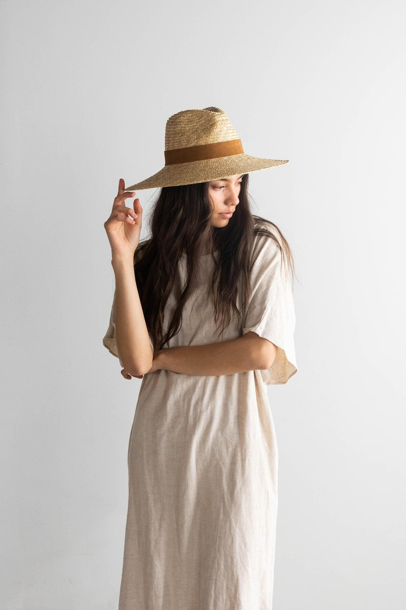 Isla Straw Fedora - Natural | Gigi Pip