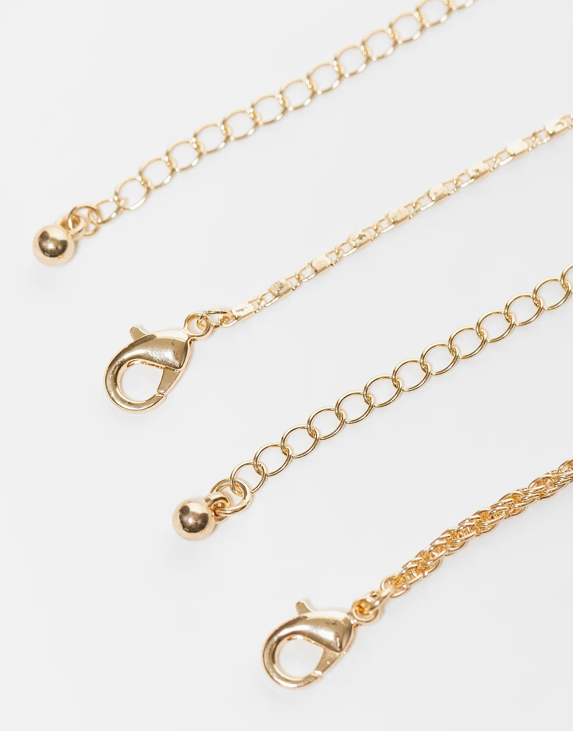 Faded Future pack of 2 rope and shell pendant necklace in gold | ASOS (Global)