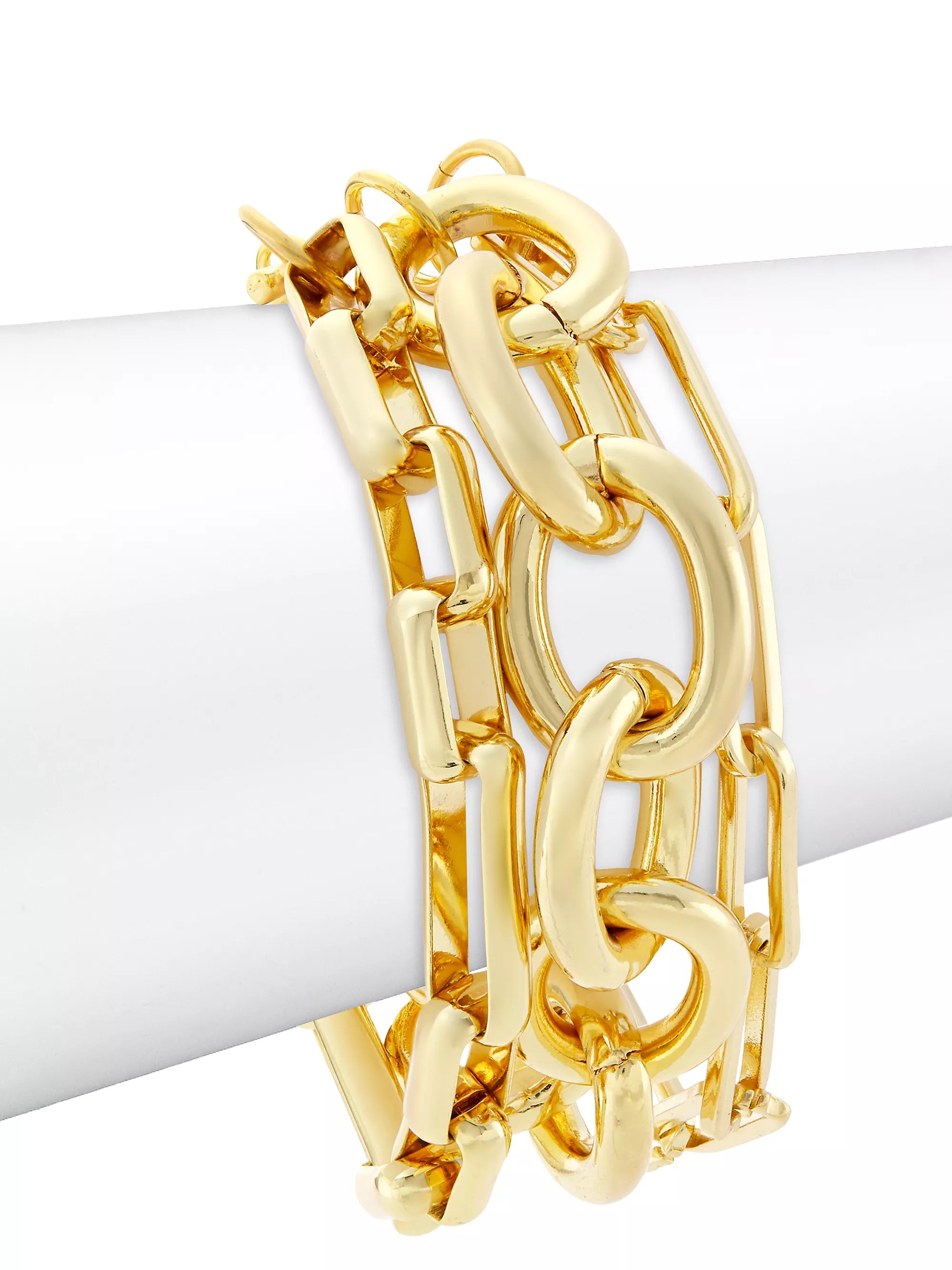18K Gold-Plated Chain-Link Bracelet | Saks Fifth Avenue