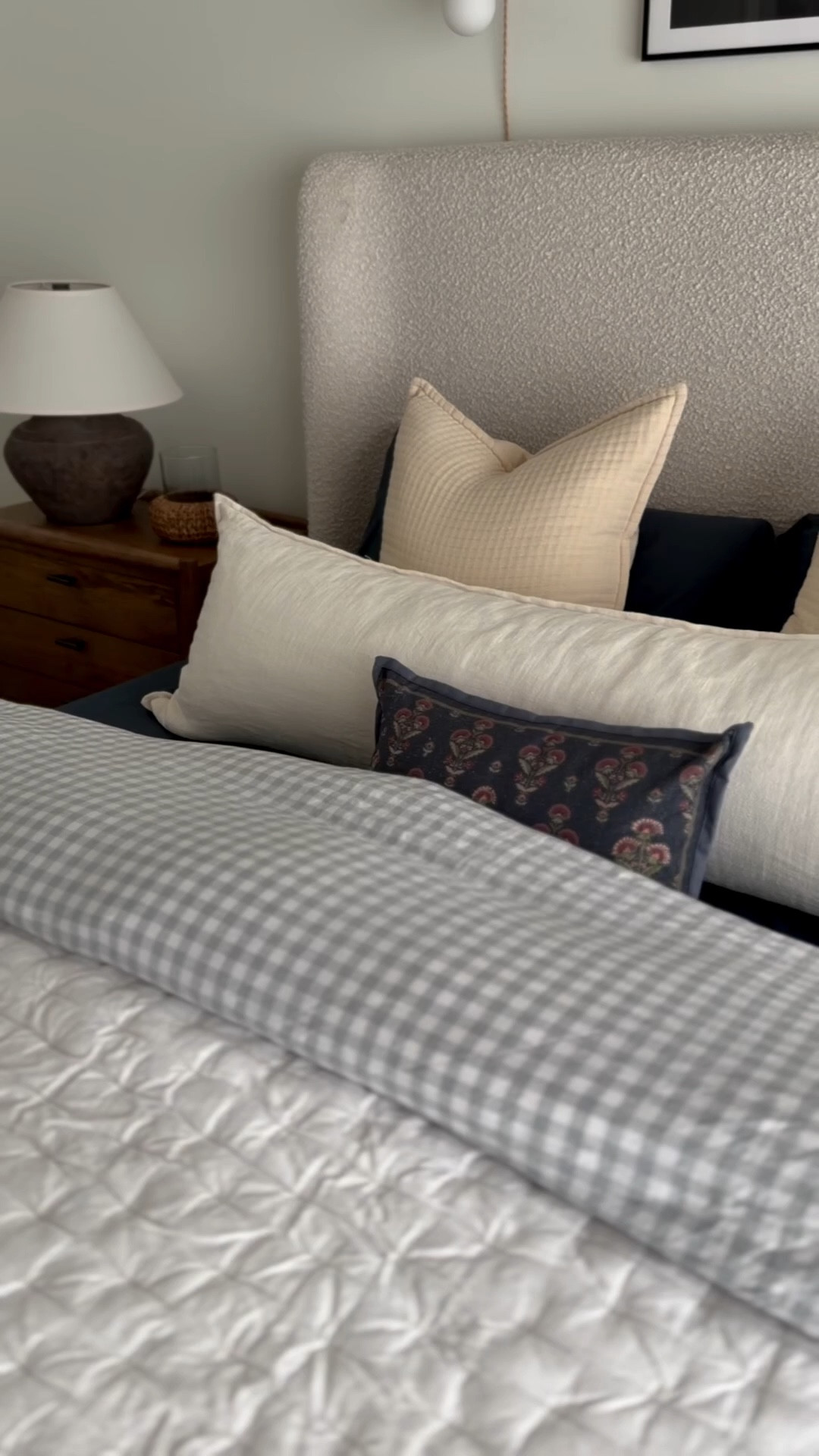 We recently added these bamboo sheets (in the color Nightfall) and gingham linen duvet cover (in Blue Fog) from @onequince. I’m loving the color combo, especially with our rug. The gingham pattern is so fun and has a cottage feel, reminds me of summer! It’s our 3rd time using this exact pattern in a bedroom (also at our lake cabin and in my sons room) and I’ll never get tired of it. So soft and cozy, perfect for the warmer months of spring and summer! #quincepartner

#LTKHome