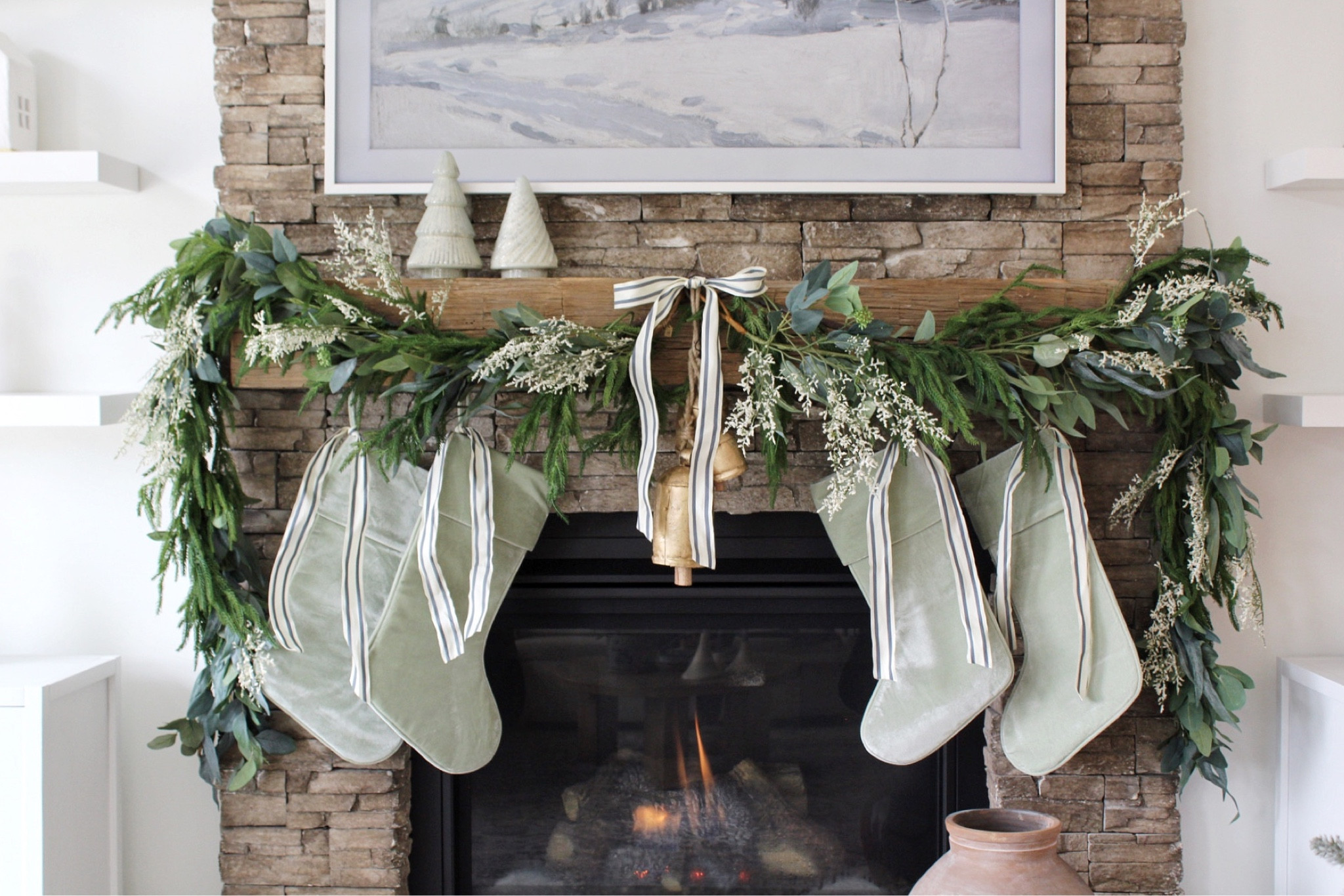 The prettiest seafoam green velvet stockings from @cailinicoastal 

#LTKhome #LTKSeasonal #LTKHoliday
