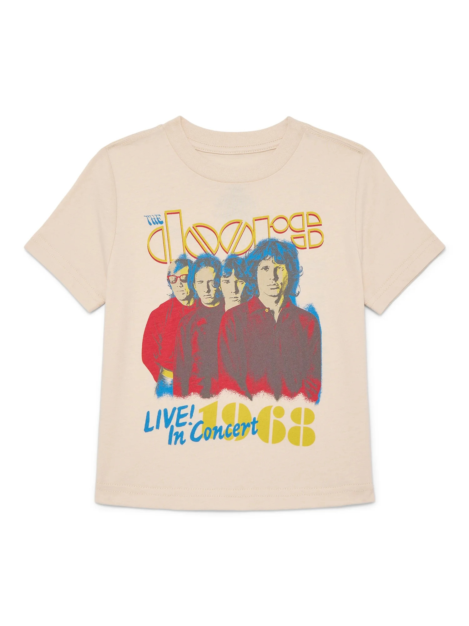 The Doors Tour Toddler Boys or Girls Crewneck Tee with Short Sleeves, Sizes 12M-5T | Walmart (US)