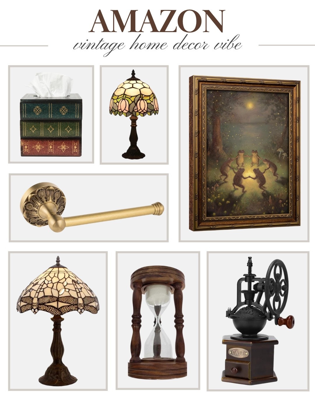 More vintage-inspired Amazon finds ✨ These pieces have that collected, old-world feel I’m always drawn to.

Vintage home decor, Amazon finds, vintage-inspired decor, home finds, timeless home, cozy home

#LTKHome