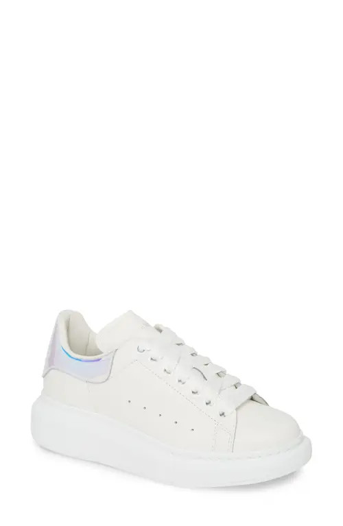 Alexander McQueen Oversized Platform Sneaker in White/Shock Pink at Nordstrom, Size 5.5Us | Nordstrom